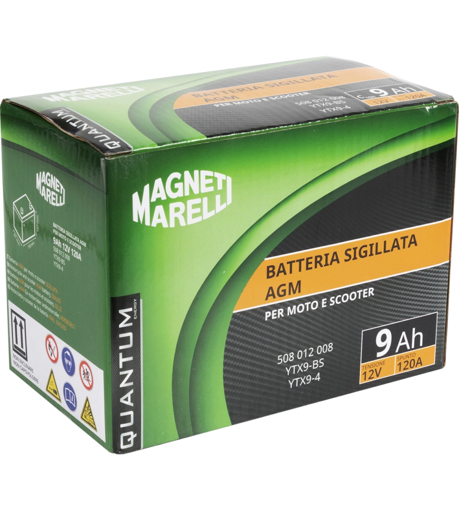Cargador De Batería Magneti Marelli AGM/GEL 6/12V - Litio Con BMS Auto Moto 60AH