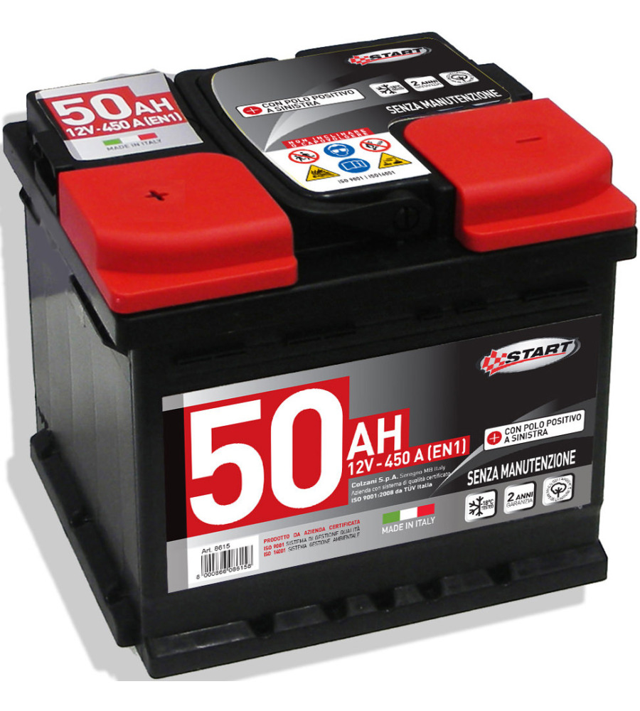 Batteria Auto 50ah 12v 450a Polo Positivo Sinistro Cassetta L1b in vendita  online