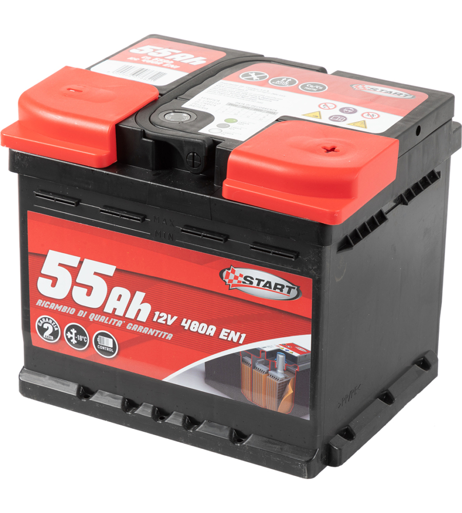 Magneti Marelli Batteria per auto 50AH 12V 450A EN1 per cassetta L1B :  : Auto e Moto
