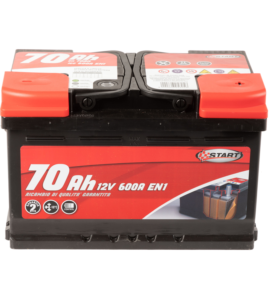 Batteria Auto 70ah 12v 600a Polo Positivo Destro Cassetta L3b in