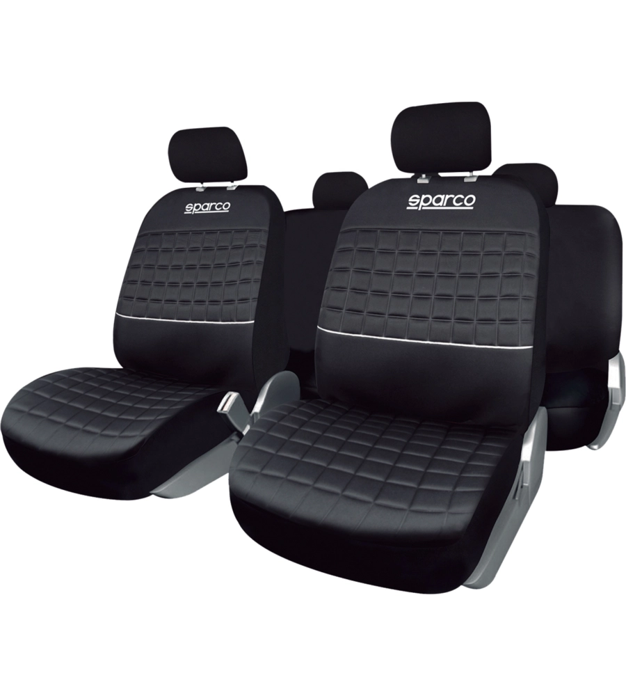 Nero Coprisedili Auto OtoM Premium Piena Pelle - Set 11 Pezzi Con Airbag Protezione Sedili Auto - Foto 5