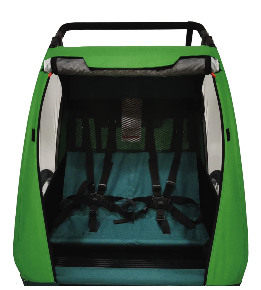 Rimorchio passeggino bici bellelli "trailblazer" 2 in 1 verde chiaro, 41 kg