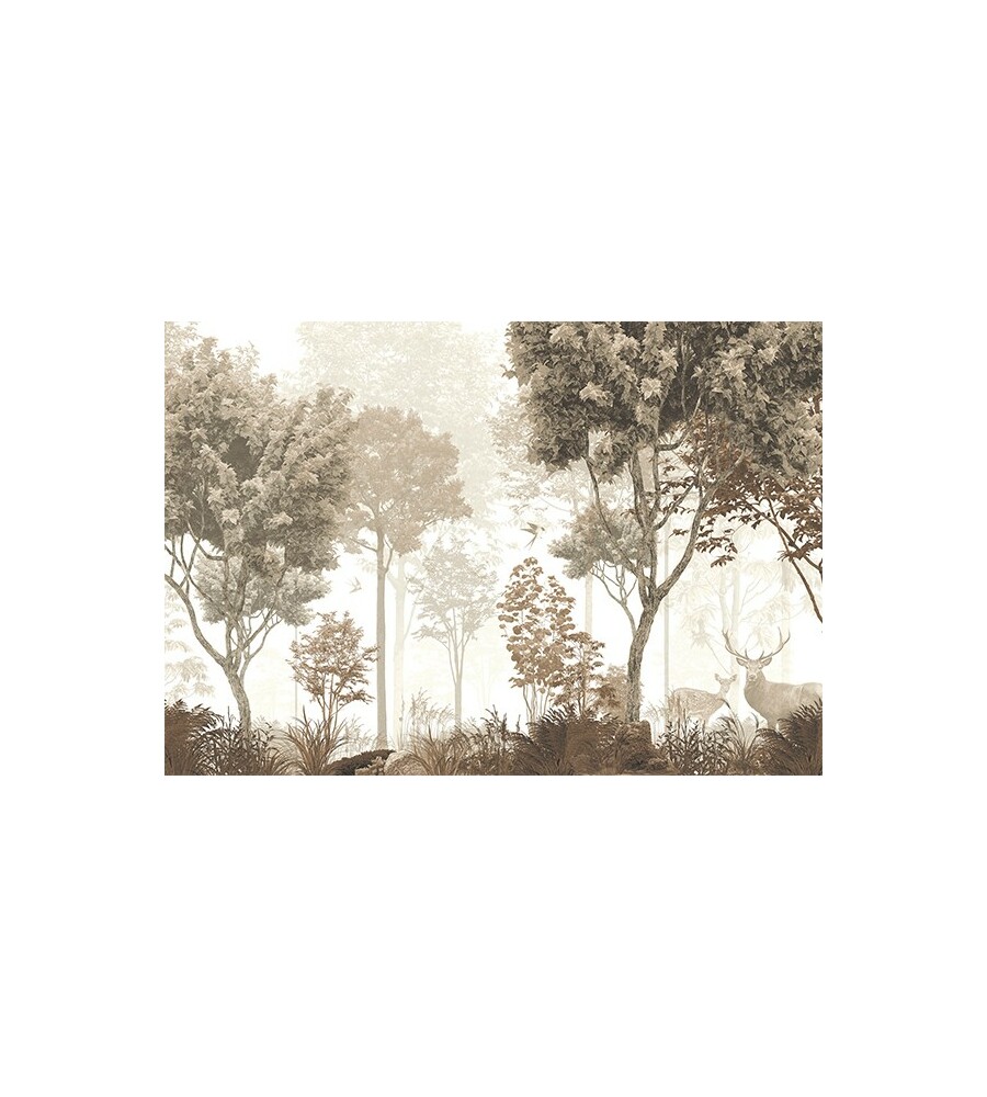 FOTOMURALE ADESIVO "SCANDINAVIAN FOREST" IN PVC, 416X280 CM