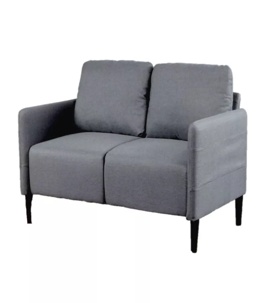 Divano 2 posti "poker" blu jeans, 135x81x90 cm