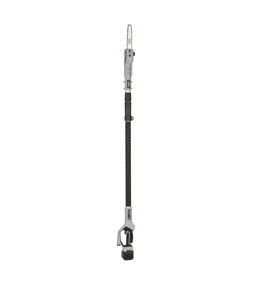 Potatore a catena telescopico a batteria volpi "kvs70009" barra 19 cm 2 x 21,6v 4,0ah