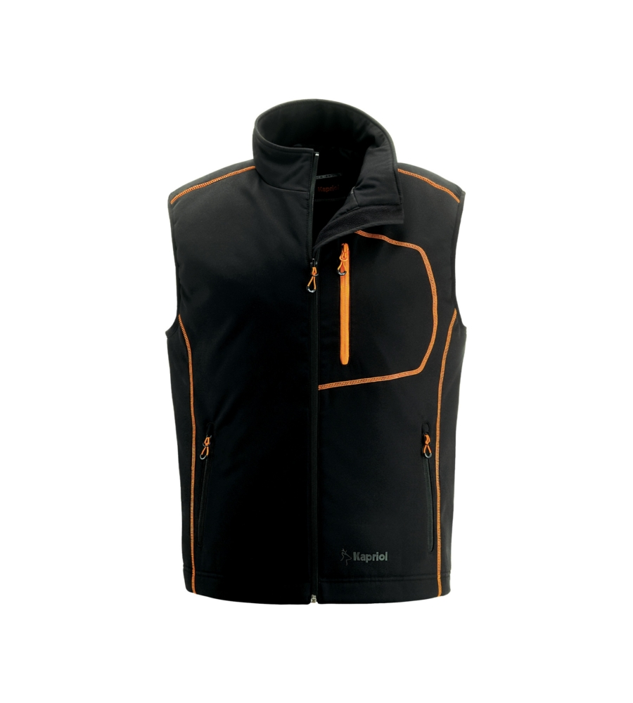 Gilet da lavoro imbottito kapriol "dynamic" arancione/nero, tg xl