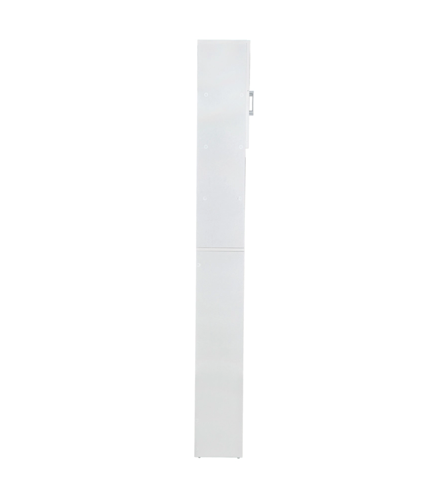 Mobile  lavatrice salvaspazio "wash" colore bianco, 64x24x190 cm