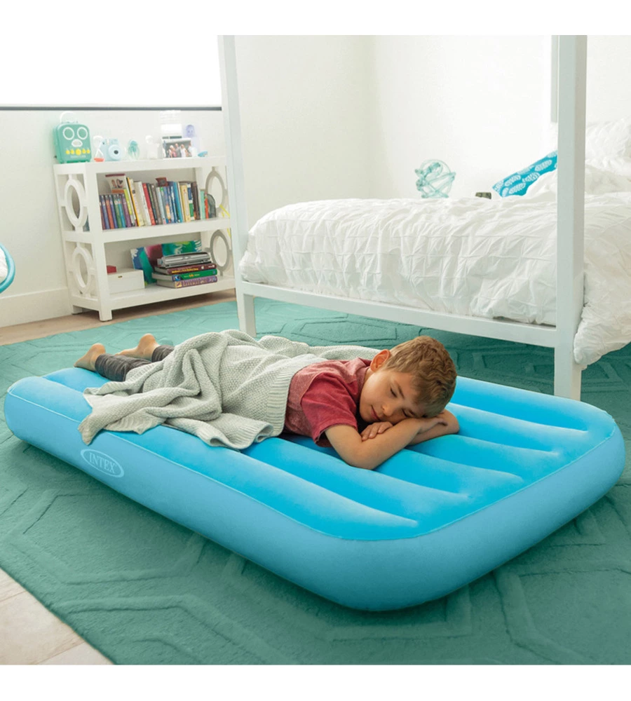 Materassino gonfiabile per bambini intex "airbed cozy kidz" colori assortiti, 88x157x18 cm - cod. 66803np