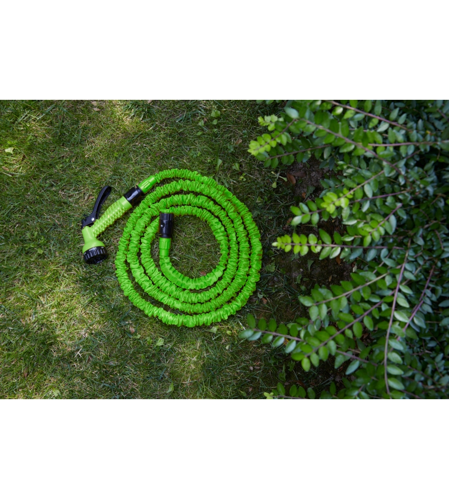 Tubo irrigazione per giardino auto estensibile g.f. 2,5-7,5 m