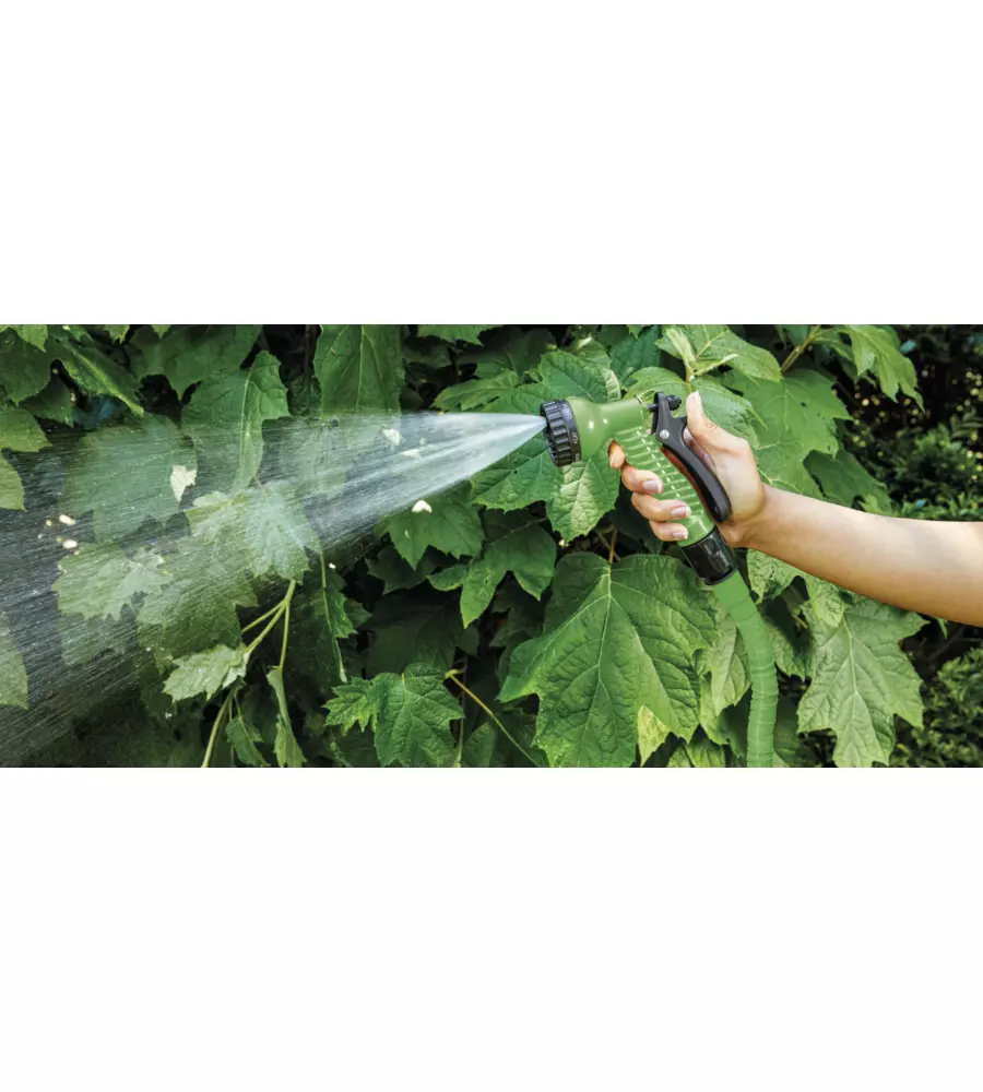Tubo irrigazione per giardino auto estensibile g.f. 2,5-7,5 m