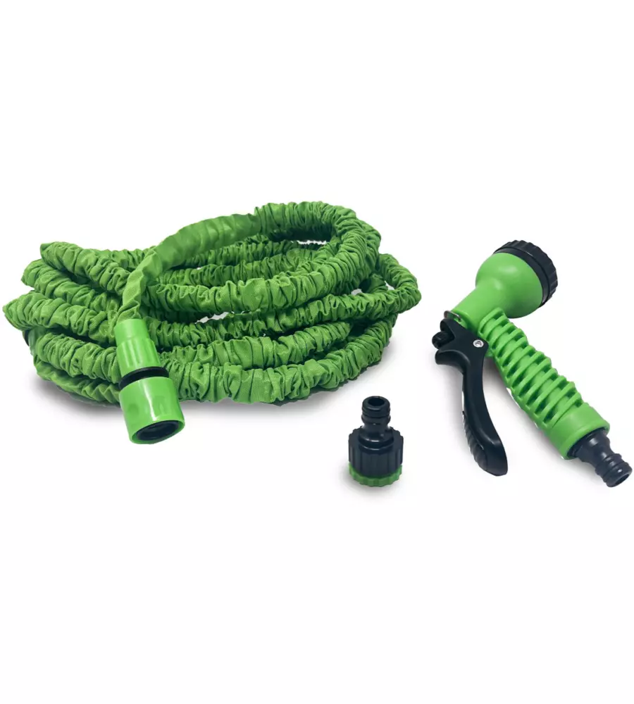 Tubo irrigazione per giardino auto estensibile g.f. 2,5-7,5 m
