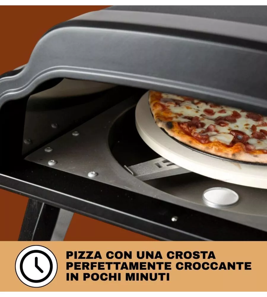 FORNO PIZZA A GAS ARNOLD "STROMBOLI" NERO 1 PIZZA