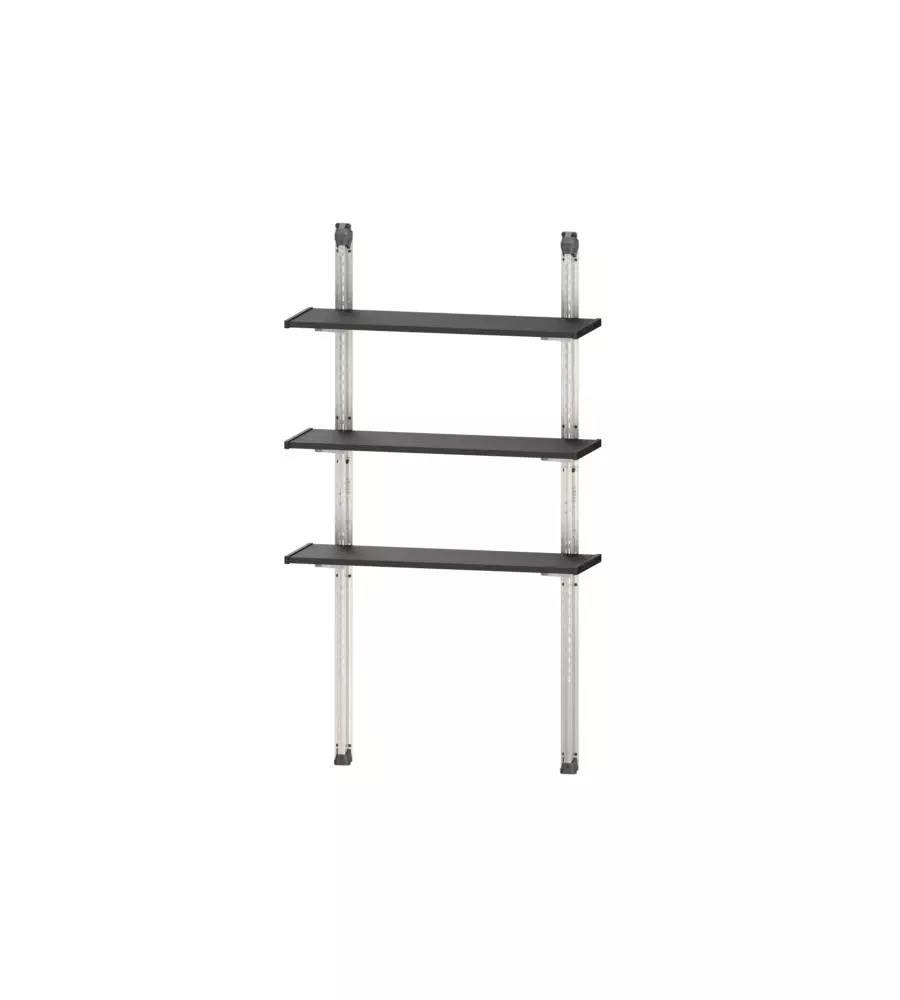 Kit scaffalatura per casette keter "shelving kit 100" in metallo 97x30 cm