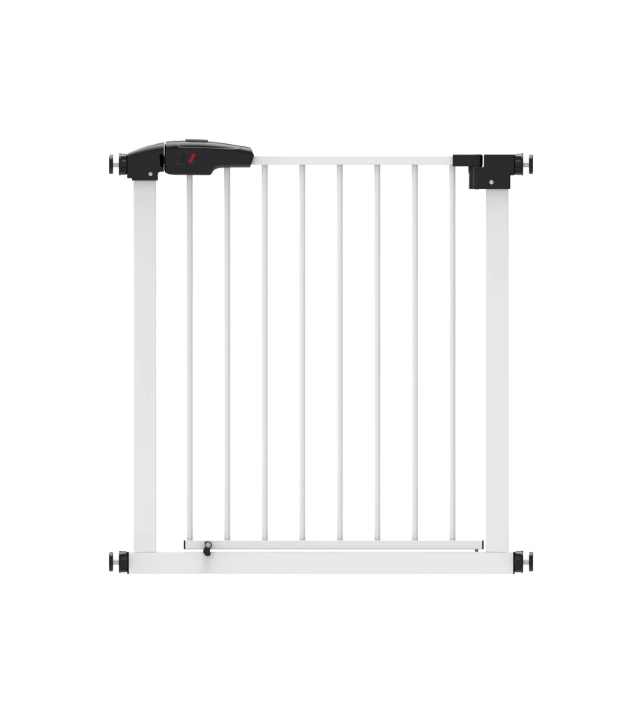 Cancelletto bimbi armonia "clic-clac" bianco in metallo 75x87h cm