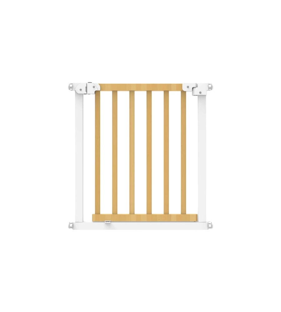 Cancelletto bimbi armonia "wood" bianco in metallo e legno 75x76h cm