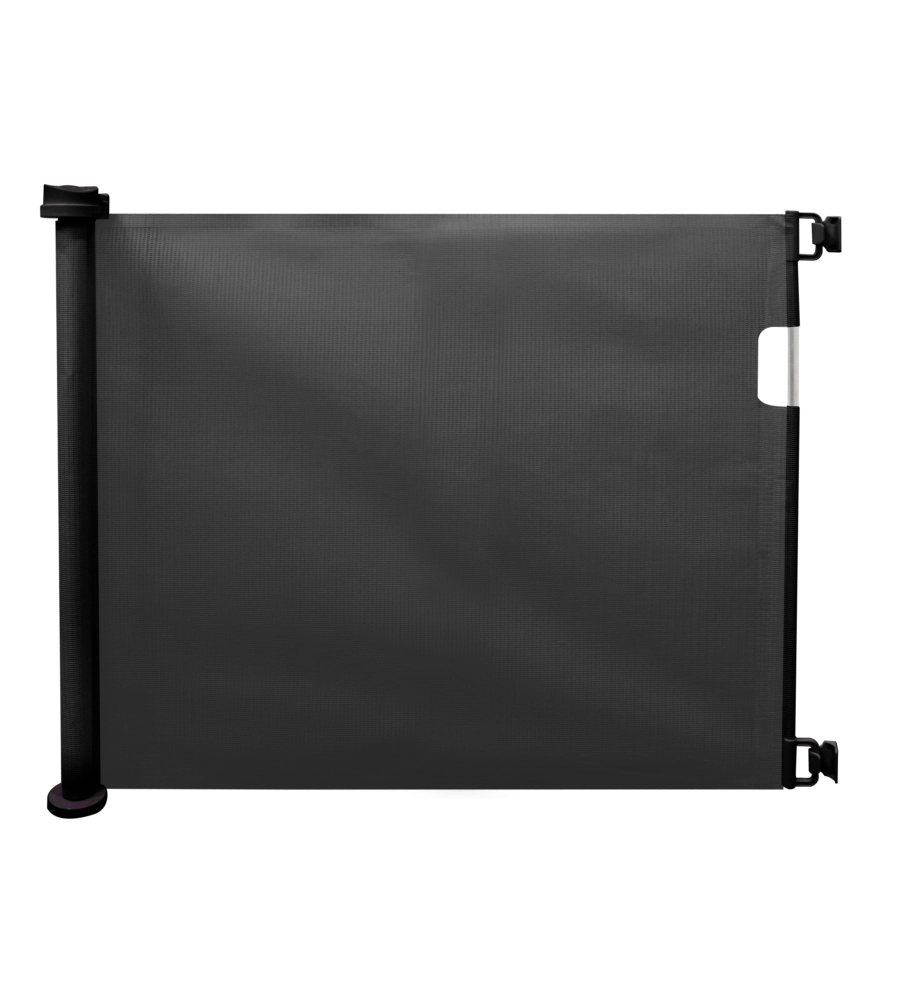 Cancelletto di sicurezza per bambini armonia "bimbi roller" riavvolgibile colore nero in abs e pvc 137x86 cm