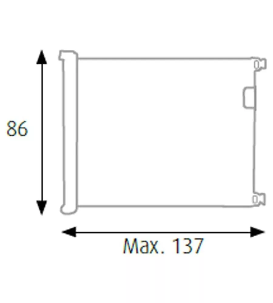 Cancelletto di sicurezza per bambini armonia 'bimbi roller' riavvolgibile colore nero in abs e pvc 137x86 cm