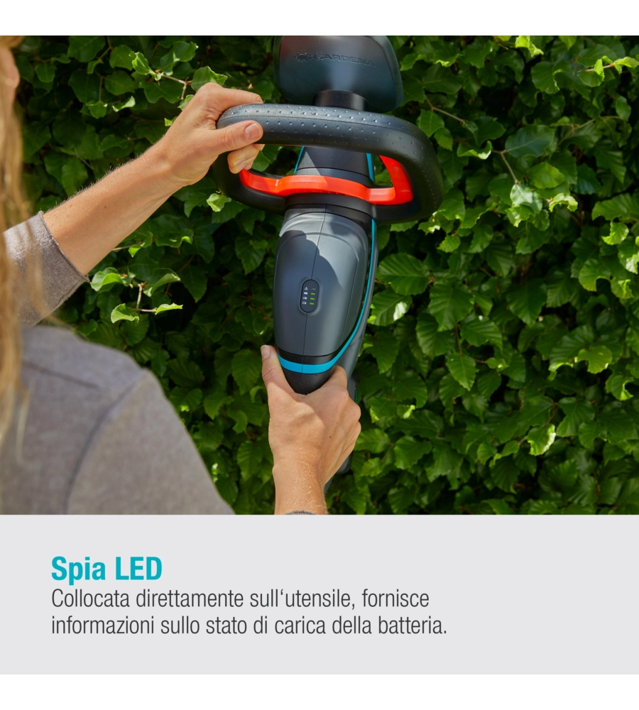 Tagliasiepi a batteria gardena "comfortcut 50" lama 50 cm 18v, solo corpo macchina