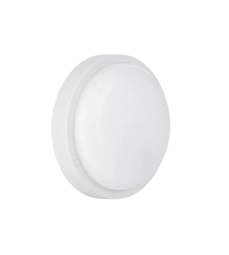Plafoniera led da esterno eglo "boschetto" bianco rotonda 4000k