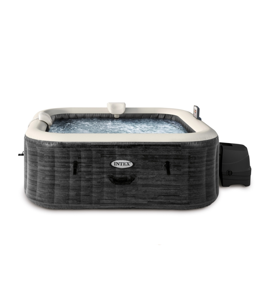 Piscina idromassaggio gonfiabile intex "bubble massage set greystone deluxe" 6 posti - cod. 28452ex