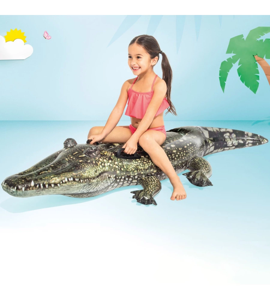 Gonfiabile cavalcabile intex "vero alligatore" 170x86 cm i.7 - cod. 57551np