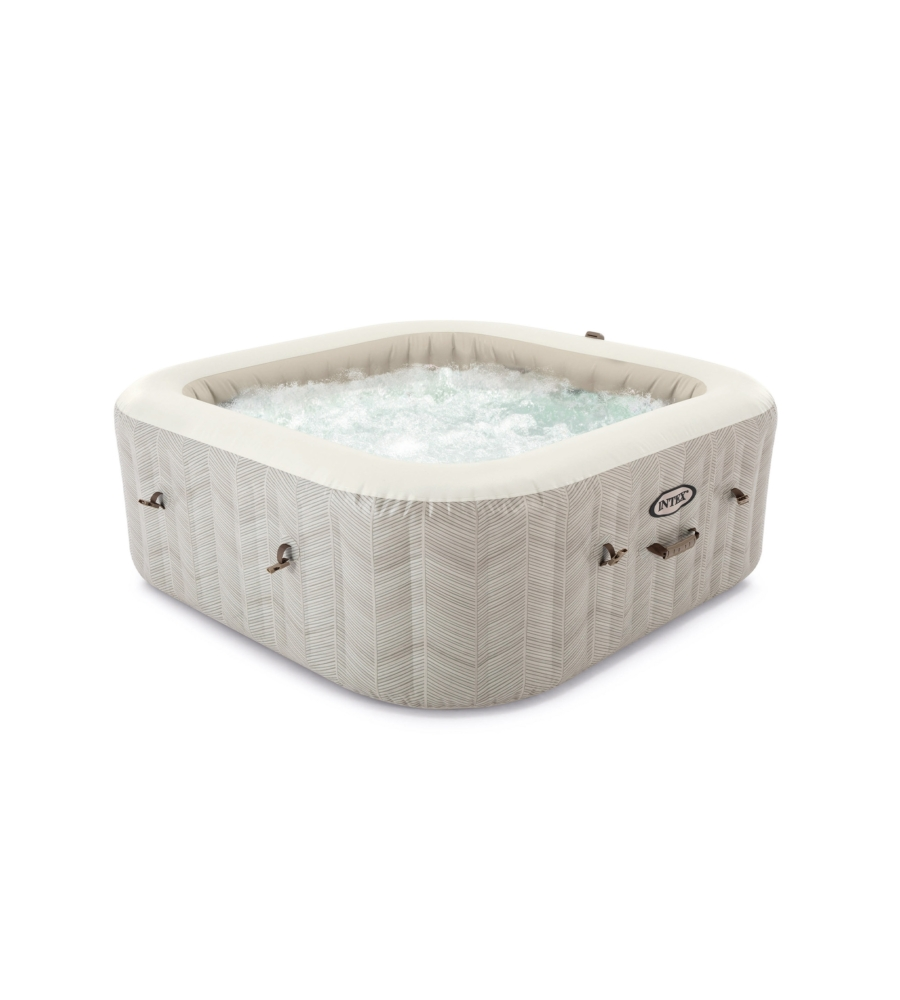 Piscina idromassaggio gonfiabile intex "chevon jet and bubble deluxe" cm 196x71 6 posti - cod. 28472ex