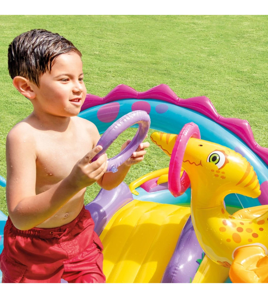 Playcenter gonfiabile intex "dinosauri" cm 302x229x112 i.3 - cod. 57135np
