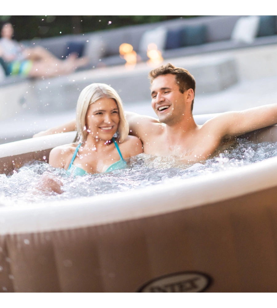 Pure spa bubble massage 196x71cm 4 posti con pompa