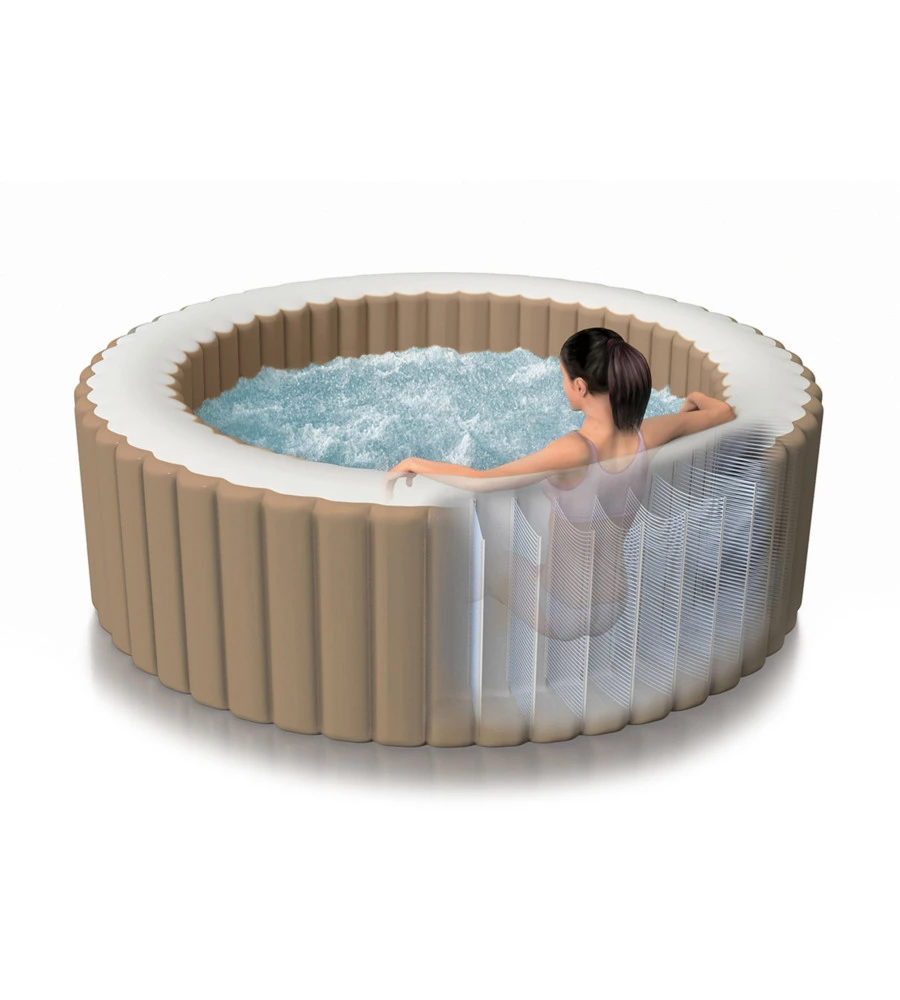 Pure spa bubble massage 196x71cm 4 posti con pompa
