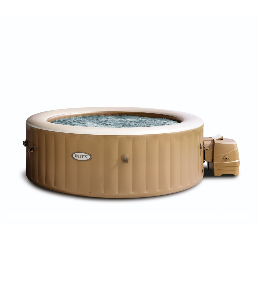 Piscina idromassaggio gonfiabile intex "pure spa bubble massage" 216x71cm 6 posti con pompa - cod. 28428ex