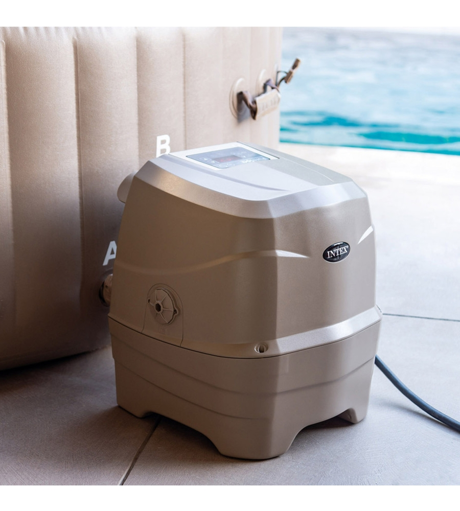 Piscina idromassaggio gonfiabile intex "pure spa bubble massage" 216x71cm 6 posti con pompa - cod. 28428ex