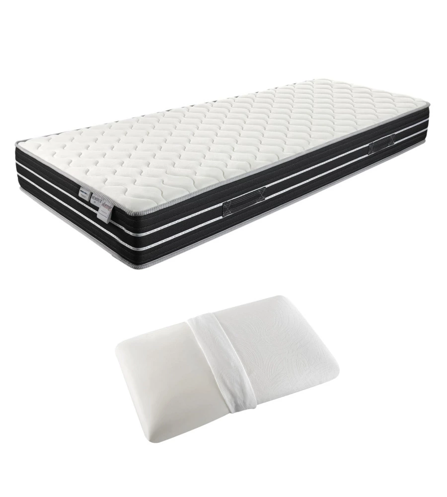 Kit materasso singolo e guanciale dormir "sleep virusfree" 80x190 cm