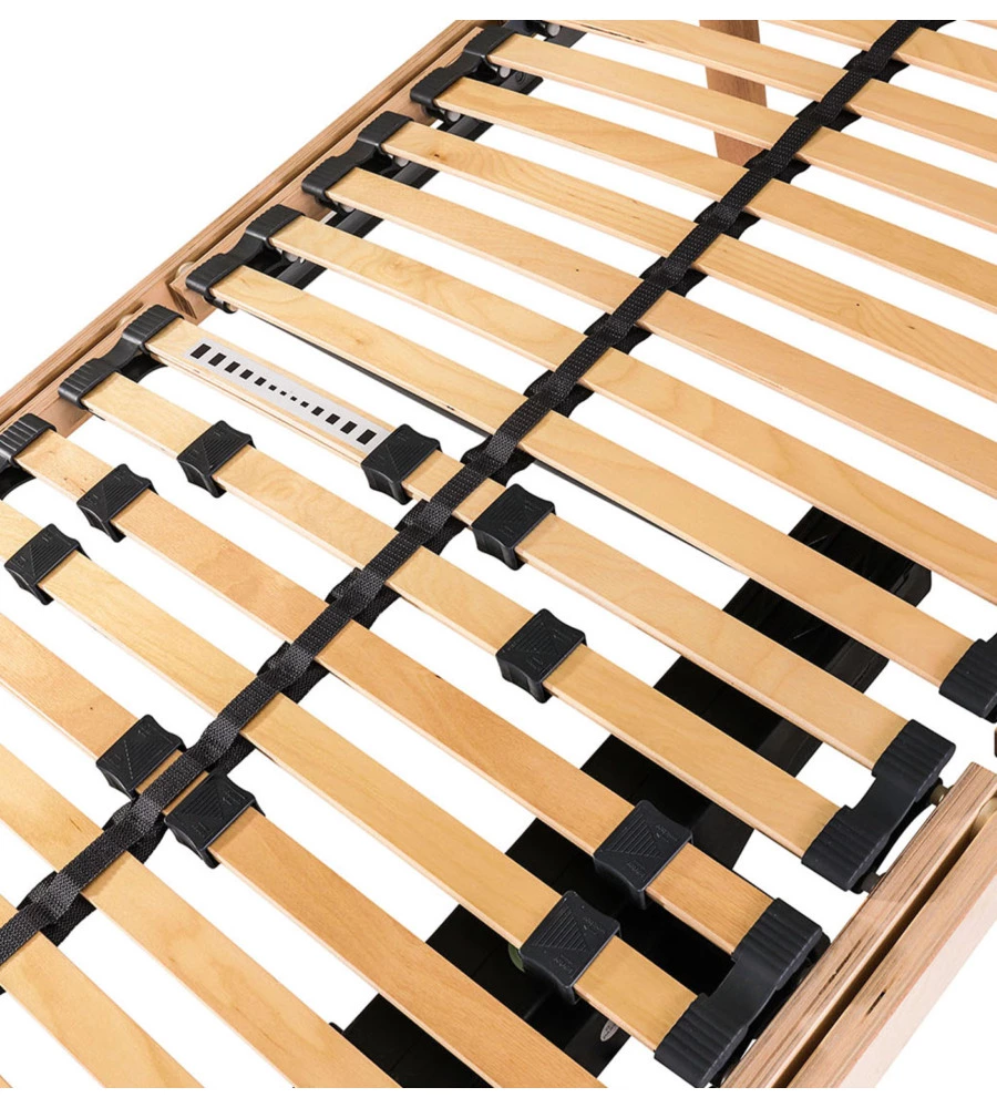 Rete singola dormir "eco relax" motorizzata wireless in legno 80x190 cm