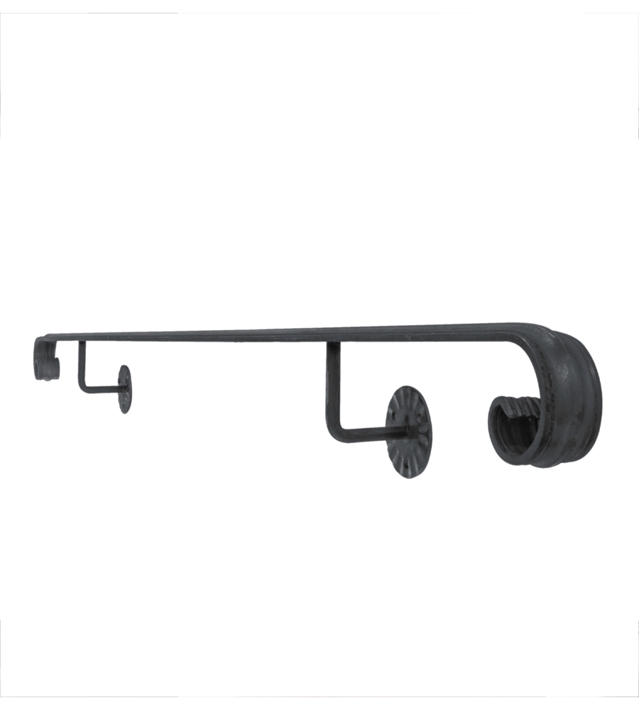 Corrimano in ferro verniciato metal expert colore grigio, 2 metri