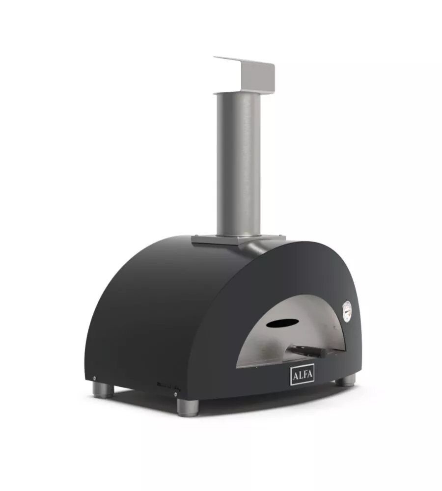 Forno pizza a legna alfa "moderno" colore nero 1 pizza