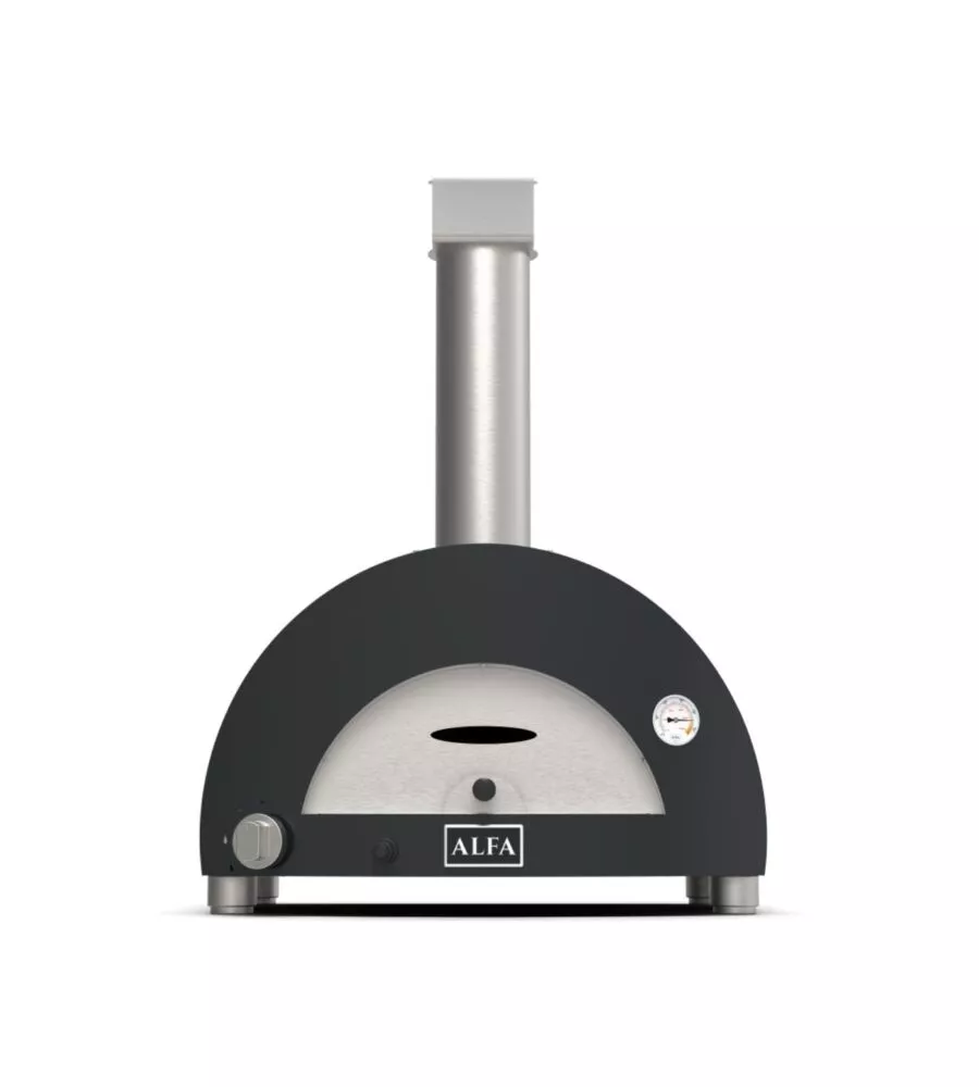 Forno pizza a gas alfa "moderno" colore nero 1 pizza