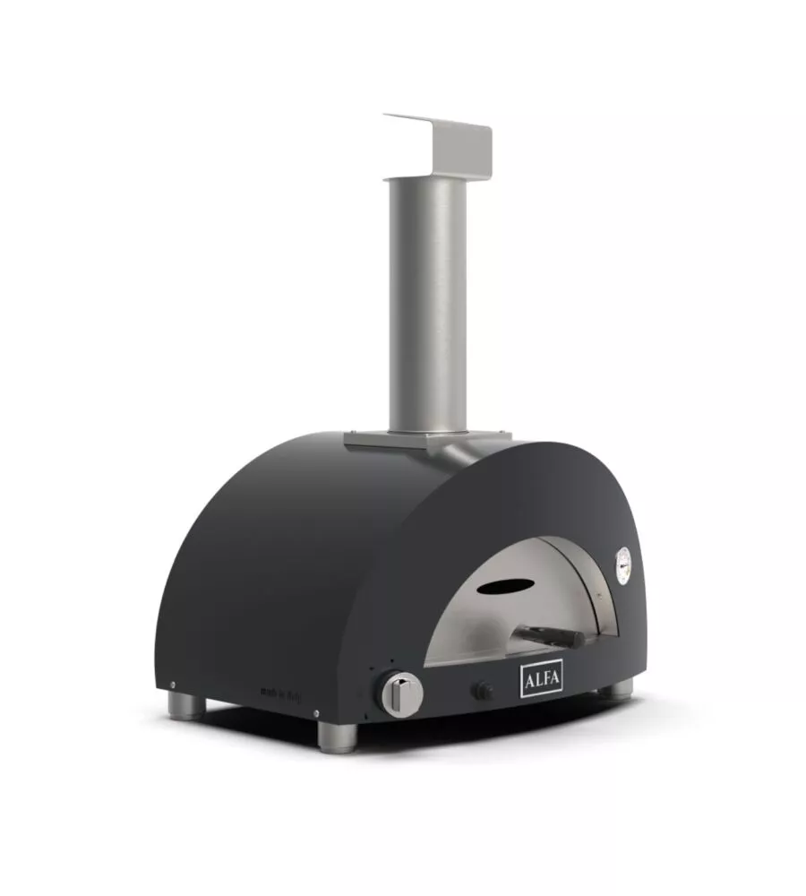 Forno pizza a gas alfa "moderno" colore nero 1 pizza