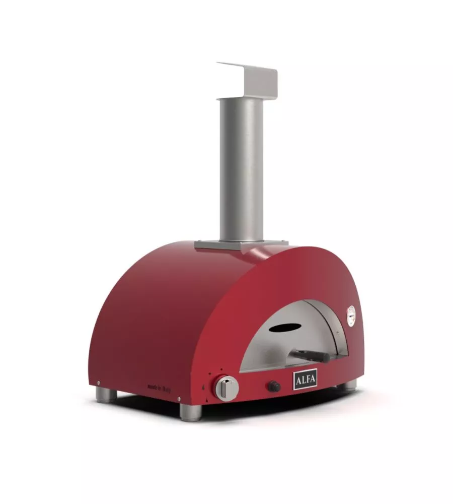 FORNO PIZZA A GAS ALFA "MODERNO" COLORE ROSSO 1 PIZZA
