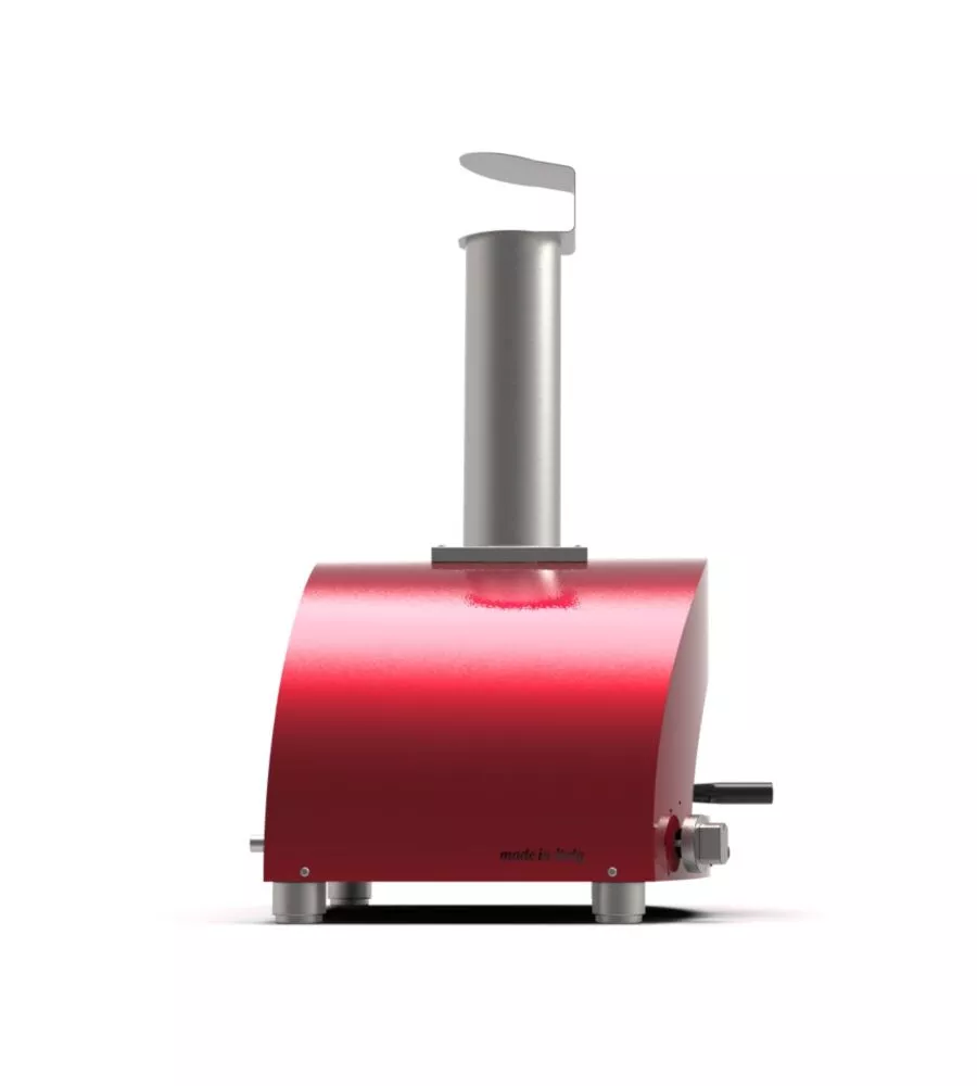 FORNO PIZZA A GAS ALFA "MODERNO" COLORE ROSSO 1 PIZZA