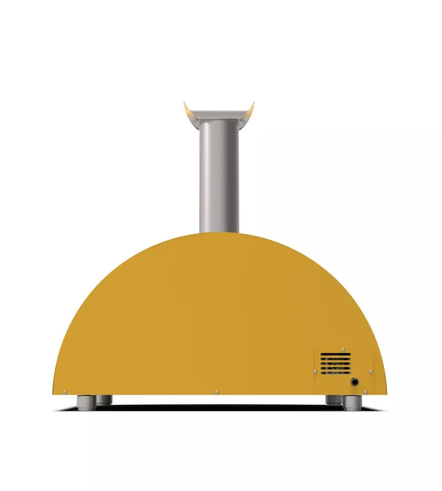 Forno pizza a gas alfa "moderno" colore giallo 3 pizze