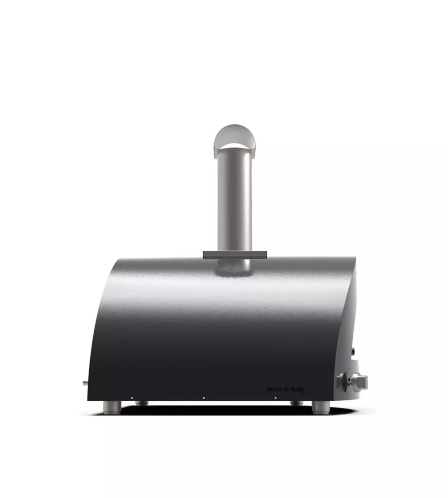 Forno pizza a gas alfa "moderno" colore nero 5 pizze