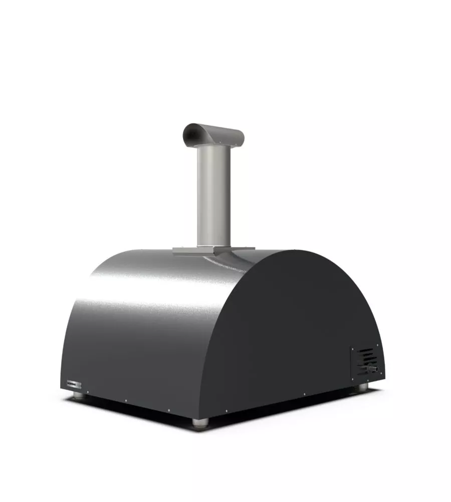 Forno pizza a gas alfa "moderno" colore nero 5 pizze