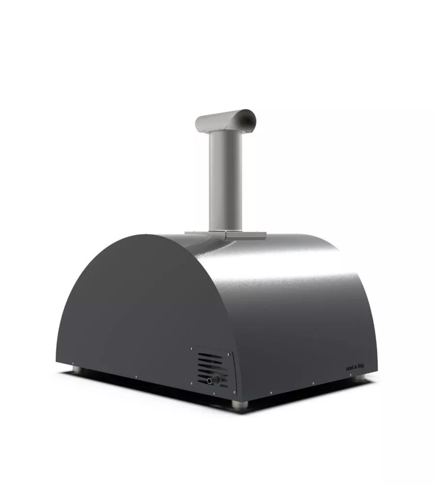 Forno pizza a gas alfa "moderno" colore nero 5 pizze
