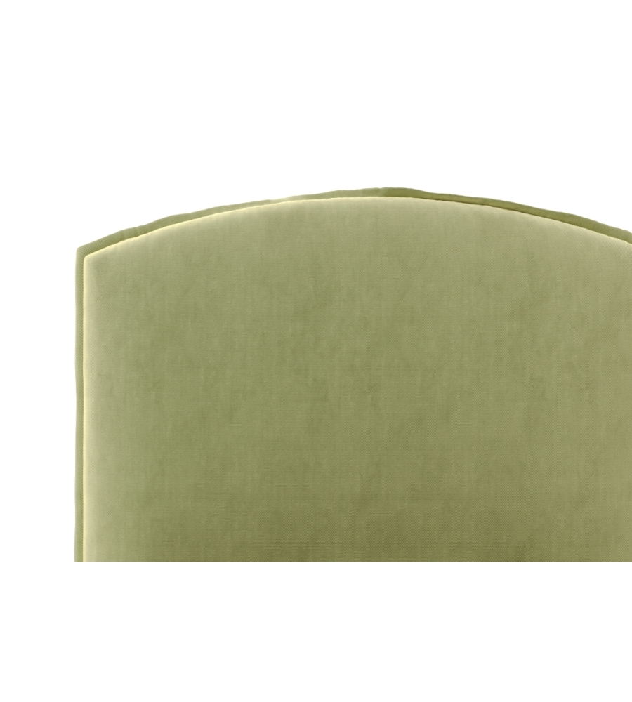 Letto singolo contenitore "moon" in tessuto verde 90x190 cm