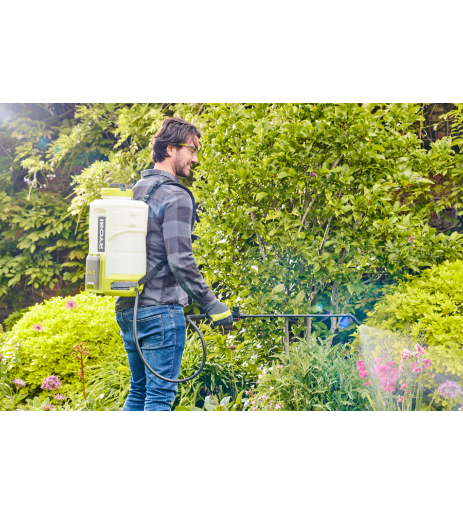 Pompa a spalle a batteria ryobi "ry18bpsa-0" 15l 18v,solo corpo macchina