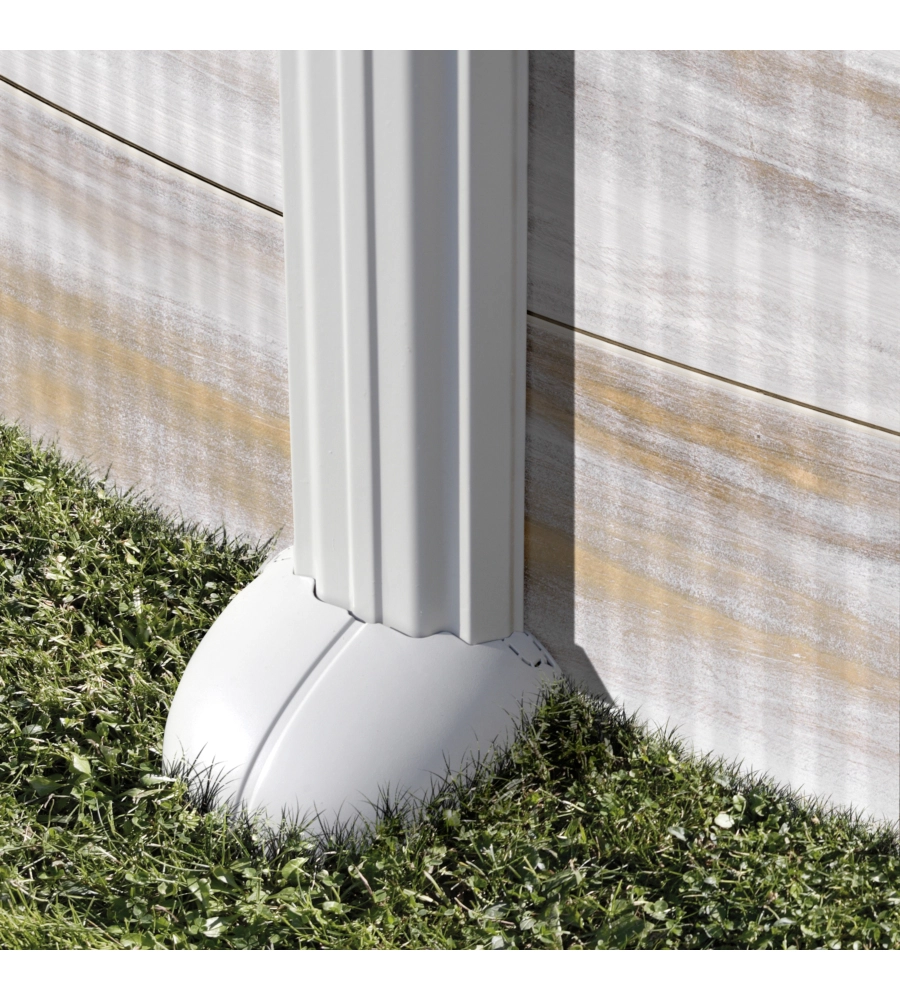 Piscina fuori terra ovale gre "groenlandia" in acciaio effetto legno nordico 610x375x132 - cod. kitprov618n