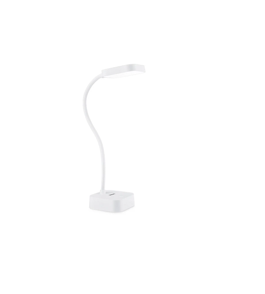 Lampada led da tavolo philips "rock" bianco 5000k