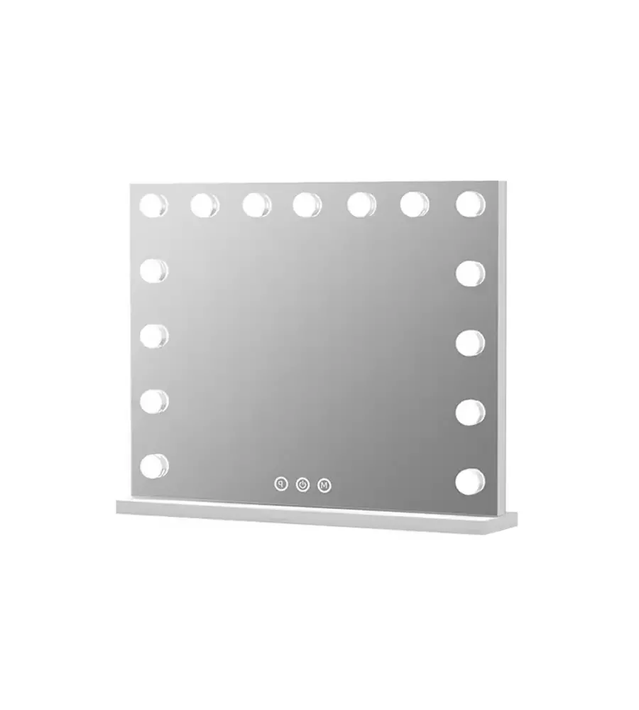 Specchio con luci led bellahome "hollywood", 58x12x48 cm