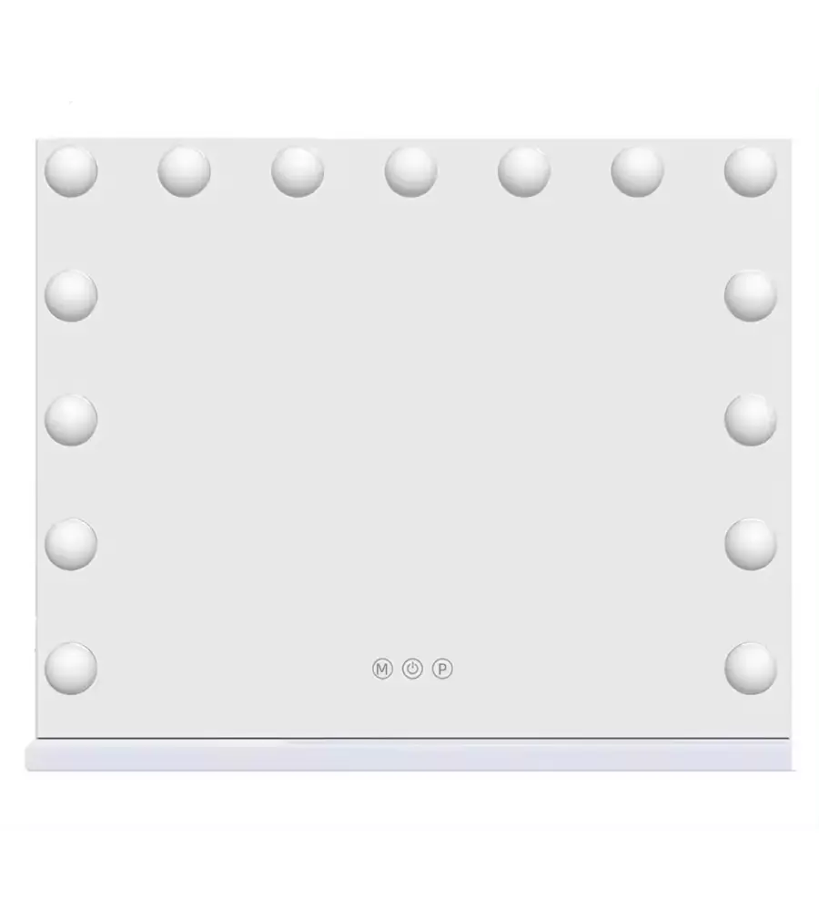Specchio con luci led bellahome "hollywood", 58x12x48 cm