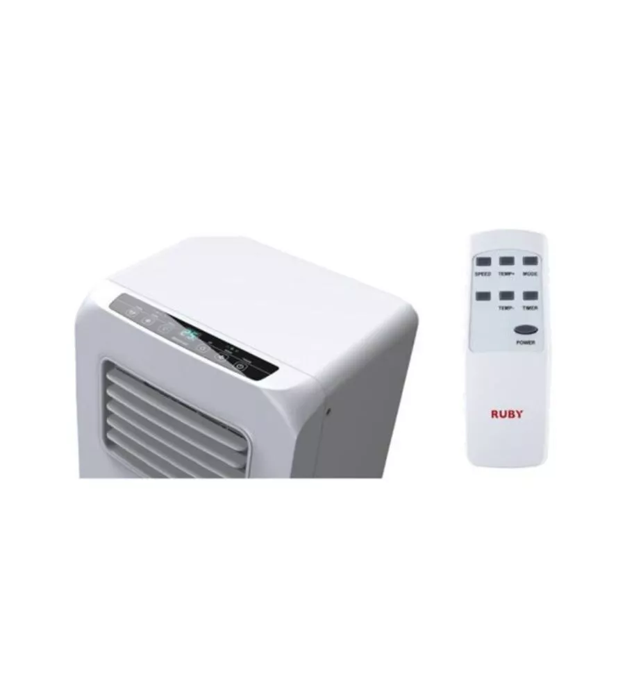 Condizionatore portatile caldo freddo con telecomando tecno air system "afc-9001" 2 velocitÀ 2600 w